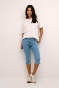 Kaffe Kavicky Capri Jeans Kvinde Light Blue Washed Denim Skinny Jeans ...