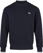 Fred Perry M7535 Mand Navy Sweatshirts Str L - hos Magasin