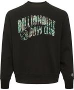 BILLIONAIRE BOYS CLUB Nothing Camo Arch Logo Crewneck Mand Black Sweat...