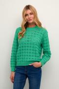 Kaffe Kaelena Knit Pullover Kvinde Gumdrop Green Sweaters Str S - hos ...