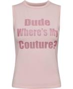 Juicy Couture Dude Wheres Tank Kvinde Almond Blossom Toppe Str L - hos...