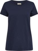 Mos Mosh Arden Organic OSS Tee Kvinde Navy Kortærmede T-shirts Str L -...