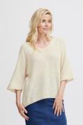 Fransa Fxreta Knit Blouse Kvinde Sandshell Sweaters Str S/M - hos Maga...