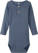 Name It Nbmkab LS Body Noos Str 68 - Bluefin Langærmede Bodies hos Mag...