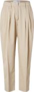 Selected Femme Slfbenedicte HW Barrel Pant Kvinde Humus Bukser Med Lig...