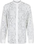 Neo Noir Mae Lace Shirt Kvinde White Langærmede Bluser Str 42 - hos Ma...