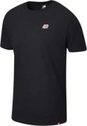 New Balance Tshirt Mand Black Kortærmede T-shirts Str L - Bomuld hos M...