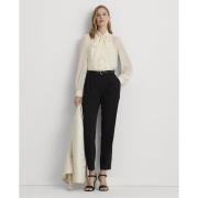 Lauren Ralph Lauren Satinstripe Wool Crepe Straight Pant Kvinde Sort B...