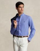 Polo Ralph Lauren Slim Fit Stretch Poplin Shirt Mand Blue Langærmede S...