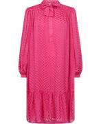 Lala Berlin Dress Day Kvinde Polka Dot Dragonfruit Midi Kjoler Str L -...