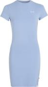 Tommy Hilfiger TJW Script SS Bodycon Dress EXT Kvinde Moderate Blue Ko...