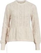 Object Objhavana L/S ON String Knit Pullo Kvinde Sandshell/melange Lan...