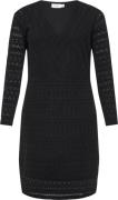 Evoked Vila Vichikka Vneck L/S Dress/cur - NOO Kvinde Black Korte Kjol...