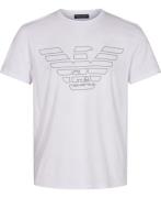 Armani Exchange Men's Knit Tshirt Mand Bianco Kortærmede T-shirts Str ...