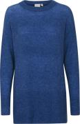 ICHI Ihkamara Long LS Kvinde True Blue Sweaters Str XS - hos Magasin