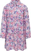 ONLY Kogveneda L/S Short Dress PTM Str 128 - Clear Sky/cruise Floral K...