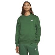 Nike Club Crewneck Mand Gorge Green/white Sweatshirts Str L - Bomuld h...