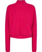 Superdry Vintage Essential Mock Neck Kvinde Hot Pink Sweaters Str XS -...