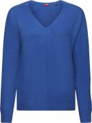 Esprit F Vneck Sweater Kvinde Bright Blue 5 Sweaters Str L - hos Magas...