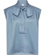 Lala Berlin Top Tracey Kvinde Faded Denim Toppe Str M - Denim hos Maga...