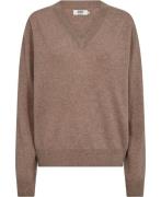 Magasin Mabel 10 100% Cashmere Kvinde Sand Melange Sweaters Str L Cash...