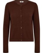 Magasin Mabel 3 100% Cashmere Kvinde Dark Brown Cardigans Str L Cashme...