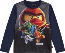 LEGO kidswear/LEGO børnetøj Lwtano 619 T-shirt L/S Str 128 cm - Blå Bl...