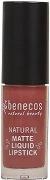 Benecos Liquid Lipstick Rosewood Romance 5 ml - Flydende hos Magasin