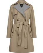 BOSS Cifena Kvinde Light Beige Trenchcoats Str 40 - hos Magasin