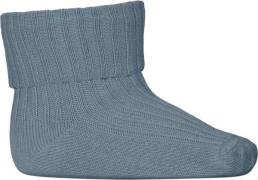 mpKids Cotton rib Baby Socks Str 25/28 - Provincial Blue Strømper hos ...