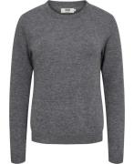 Magasin Myrna 1 RWS Strik Lambswool Kvinde Medium Grey Melange Sweater...