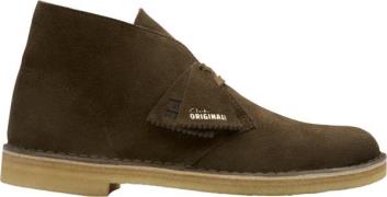 Clarks Originals Desert Boot G Mand Dark Khaki Suede Snørestøvler Str ...