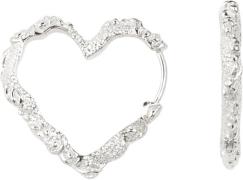 Camille Brinch Jewellery Heart Crush Hoops Sold as a pair - Creoler ho...