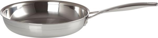 Le Creuset R 3ply Stegepande U/belæg. 24 Silver Str 24cm - Stegepander...