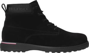 Tommy Hilfiger Corporate Outdoor Suede Boot Mand Black Snørestøvler St...