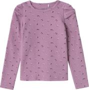 Name It Nmfolinne LS Slim TOP Str 92 - Mauve Orchid Toppe hos Magasin