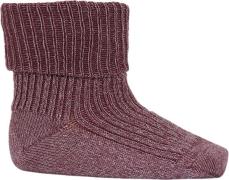 mpKids Ida Glitter Socks Str 25/28 - Maroon Strømper hos Magasin