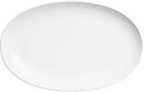 Royal Copenhagen White Fluted Oval Asiette 23,5cm Hvid Str 23,5 cm - F...