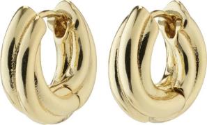 Pilgrim Edea Recycled Chunky Huggie Hoops Goldplated One size - Creole...