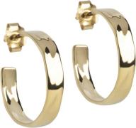 ENAMEL Copenhagen Hoops, Sandra Narrow 18 x 4 mm - Creoler hos Magasin