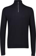 Lindbergh Ecovero Half zip L/S Knit Mand Blå Turtlenecks Str XL - hos ...