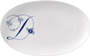 Royal Copenhagen Alfabet Asiet, D, 23,5 cm Hvid Str 23,5 cm - Serverin...