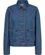 Levi's Workwear Shacket NO Regrets Kvinde Blå Denimjakker Str L - hos ...