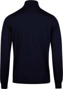 Stenströms Sweater Knitted Roll Neck Merino Wool Mand Navy Turtlenecks...