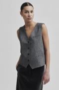 Second Female Waleria Wool Waistcoat Kvinde Black Veste Str L - hos Ma...