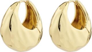 Pilgrim Believe Recycled Chunky Hoop Earrings Goldplated one size - Cr...