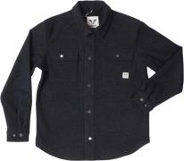 Fat Moose Villas Overshirt Mand Dark Navy Melange Overshirts Str L - h...