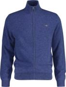 Gant Extrafine Lambswool ZIP Cardigan Mand Stone Blue Melange Cardigan...