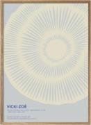 Poster & Frame Vicki ZOÉ The Uniqueness of you - Light Blue Cream Fler...