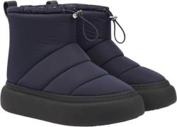 Lovelies Nimis Nylon Boots W/shearling Kvinde Navy Blue Vinterstøvler ...